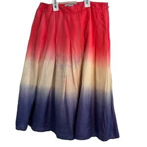 WD NY Silk Skirt Ombré popsicle stick patriot SZ 6 flaw
